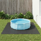 Zwembad Grondmat 50 pcs Zwart 18 m² EVA Schuim