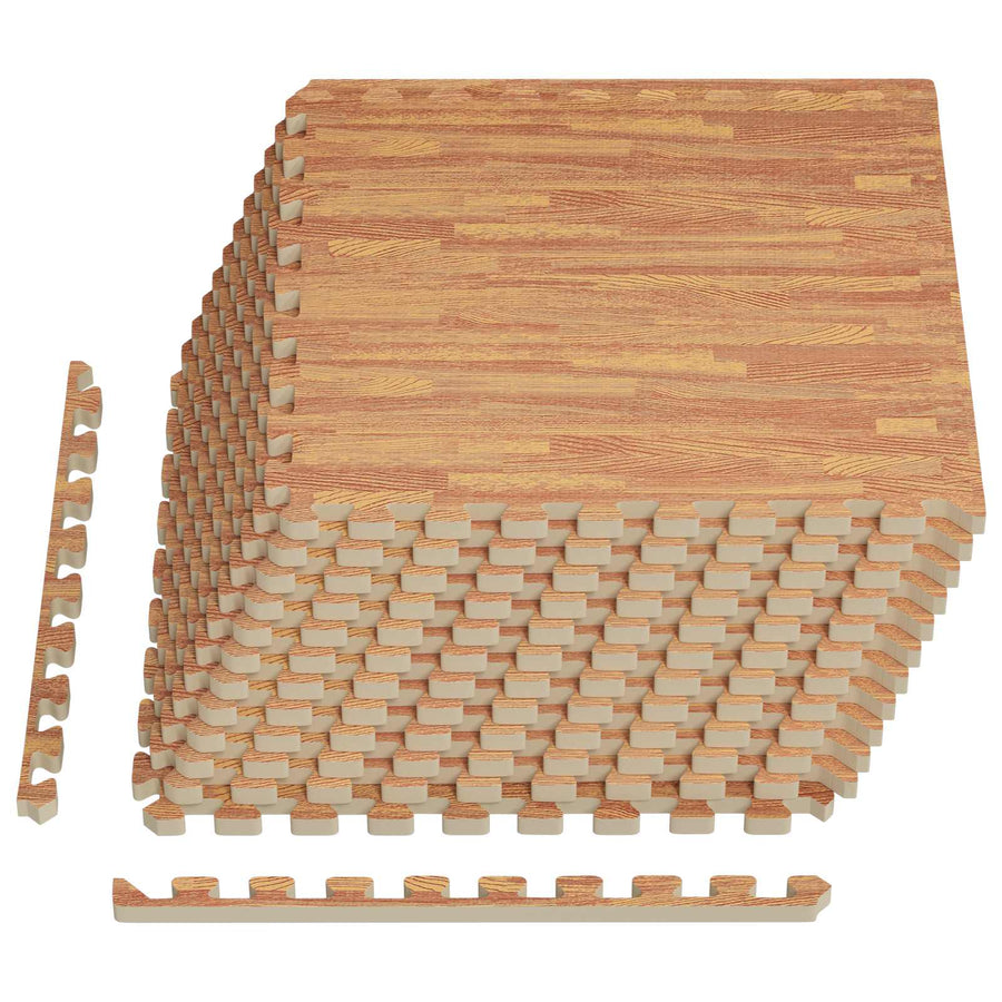 Zwembad Grondmat 12 pcs Hout 4,32 m² EVA Schuim