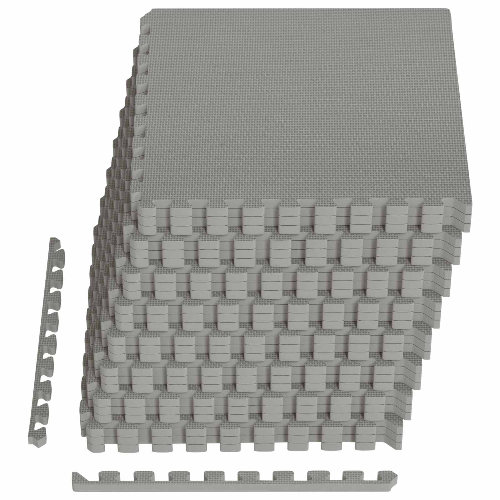 Zwembad Grondmat 24 pcs Grijs 8,64 m² EVA Schuim
