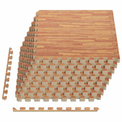 Zwembad Grondmat 24 pcs Hout 8,64 m² EVA Schuim