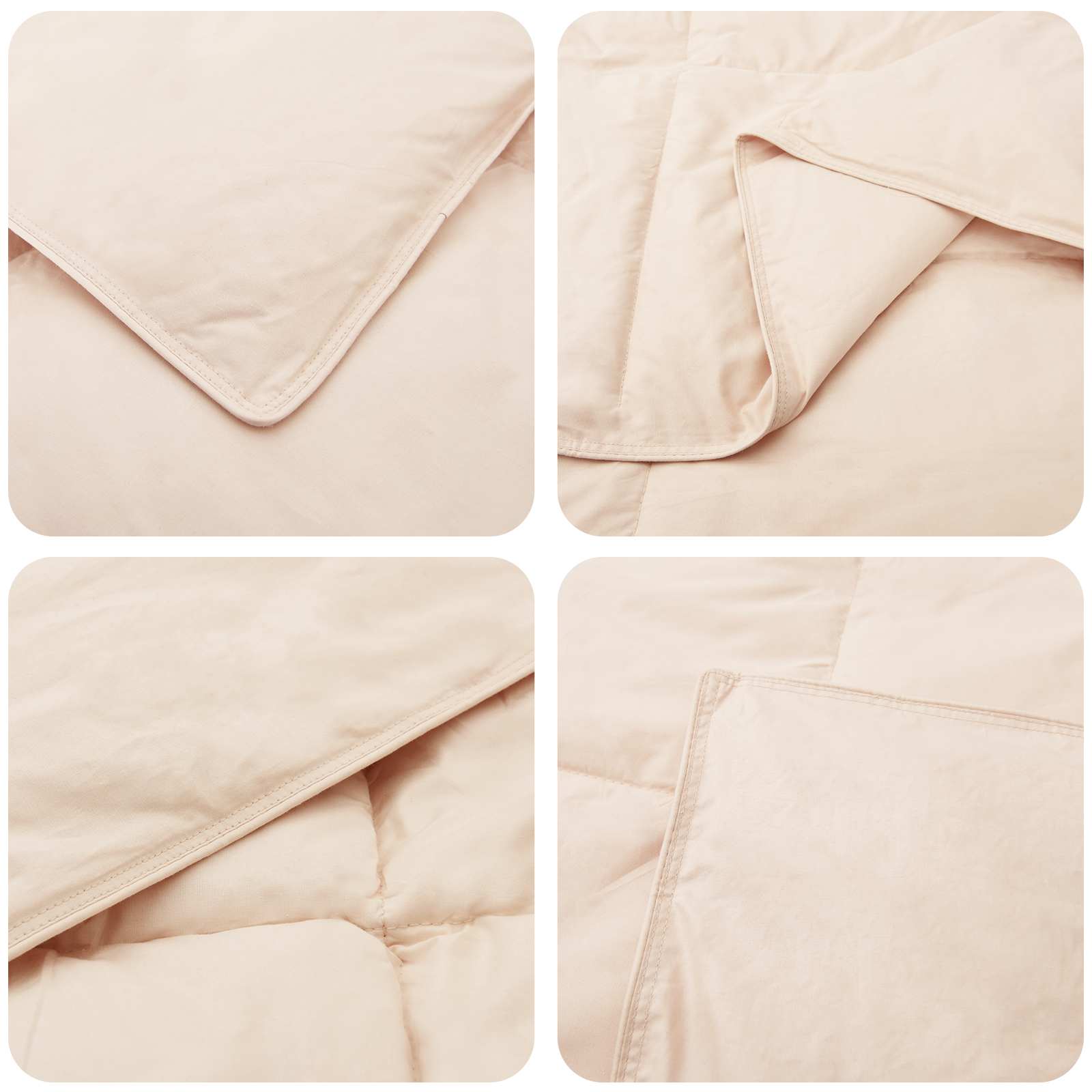 Dekbedset 2 st 155 x 200 cm Zomer 1050 gsm Beige