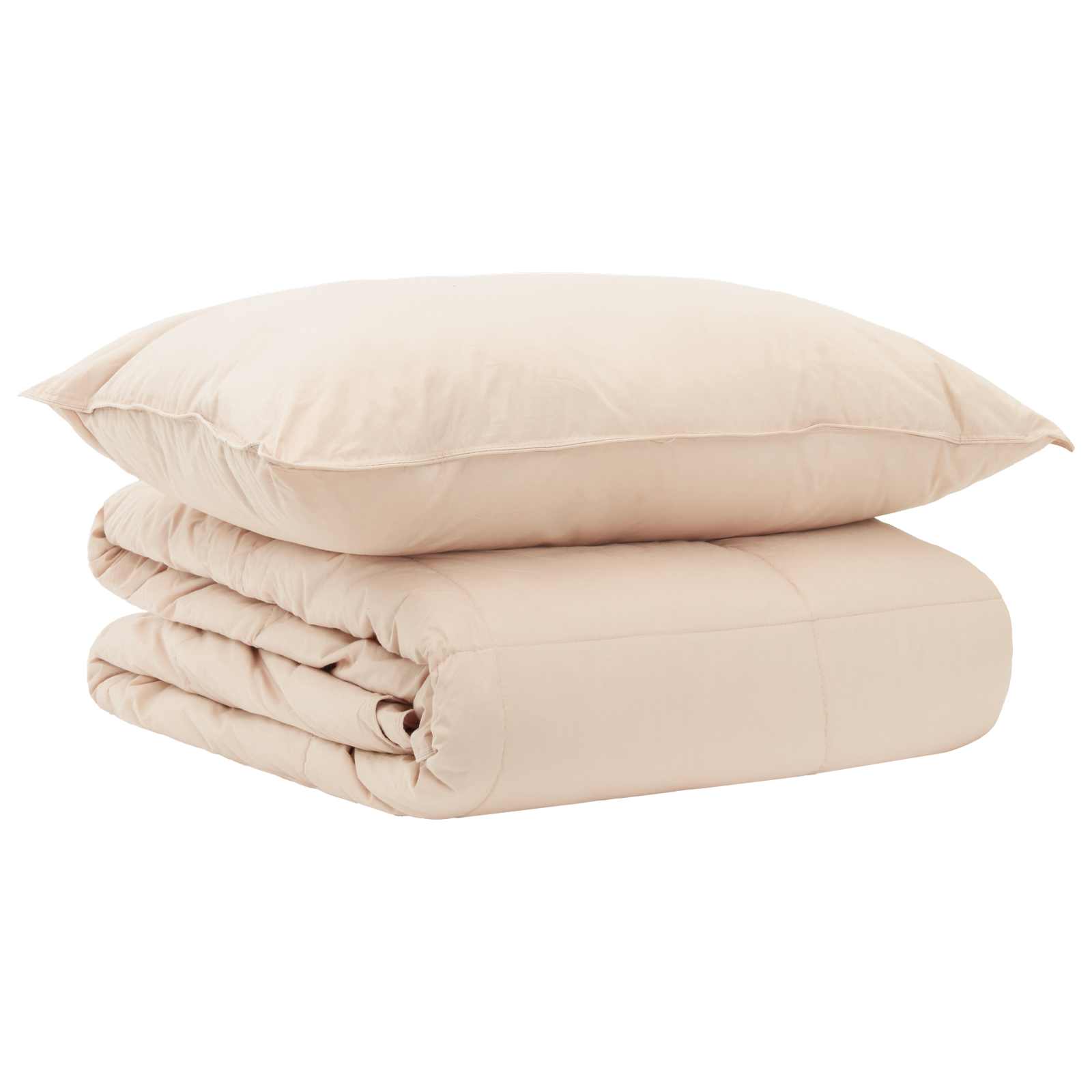 Dekbedset 2 st 155 x 200 cm Zomer 1150 gsm Beige