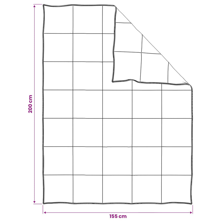 Dekbedset met kussen 2 pcs Wit Bamboe