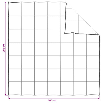 Dekbedset 2 st 200 x 200 cm Alle seizoenen Kapokvezel Beige
