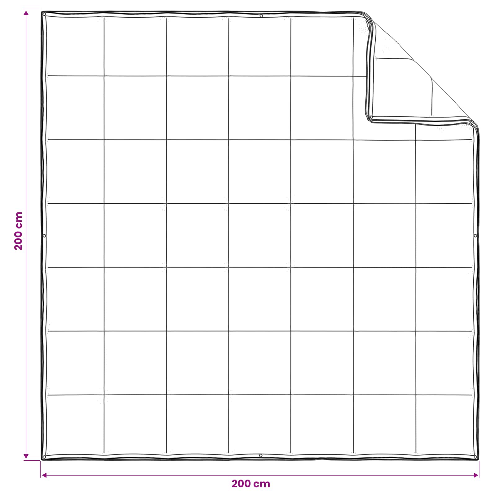 Dekbedset 2 st 200 x 200 cm Kapok en Polyester Beige