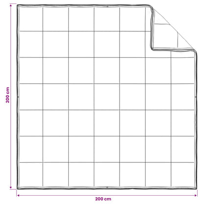 Dekbedset 2 st 200 x 200 cm Kapok en Polyester Beige