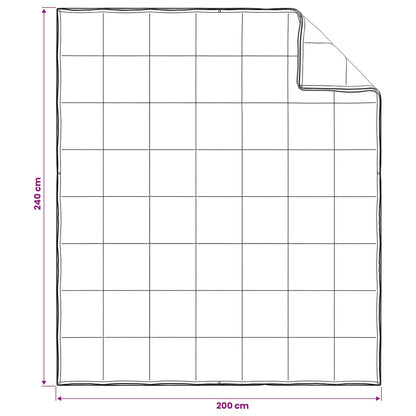 Dekbedset 2 st 200 x 240 cm Kapok en Polyester Beige