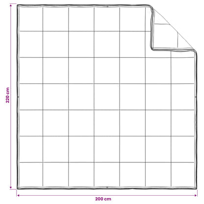 Dekbedset 2 st 200 x 220 cm Kapok en Polyester Beige