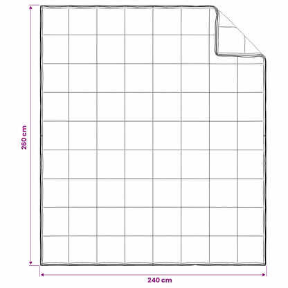 Dekbedset 2 st 260 x 240 cm Kapok en Polyester Beige