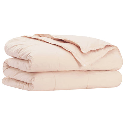 Dekbedset 2 st 260 x 240 cm Kapok en Polyester Beige