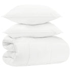 Dekbed set 200x200 cm katoen bamboe polyester wit