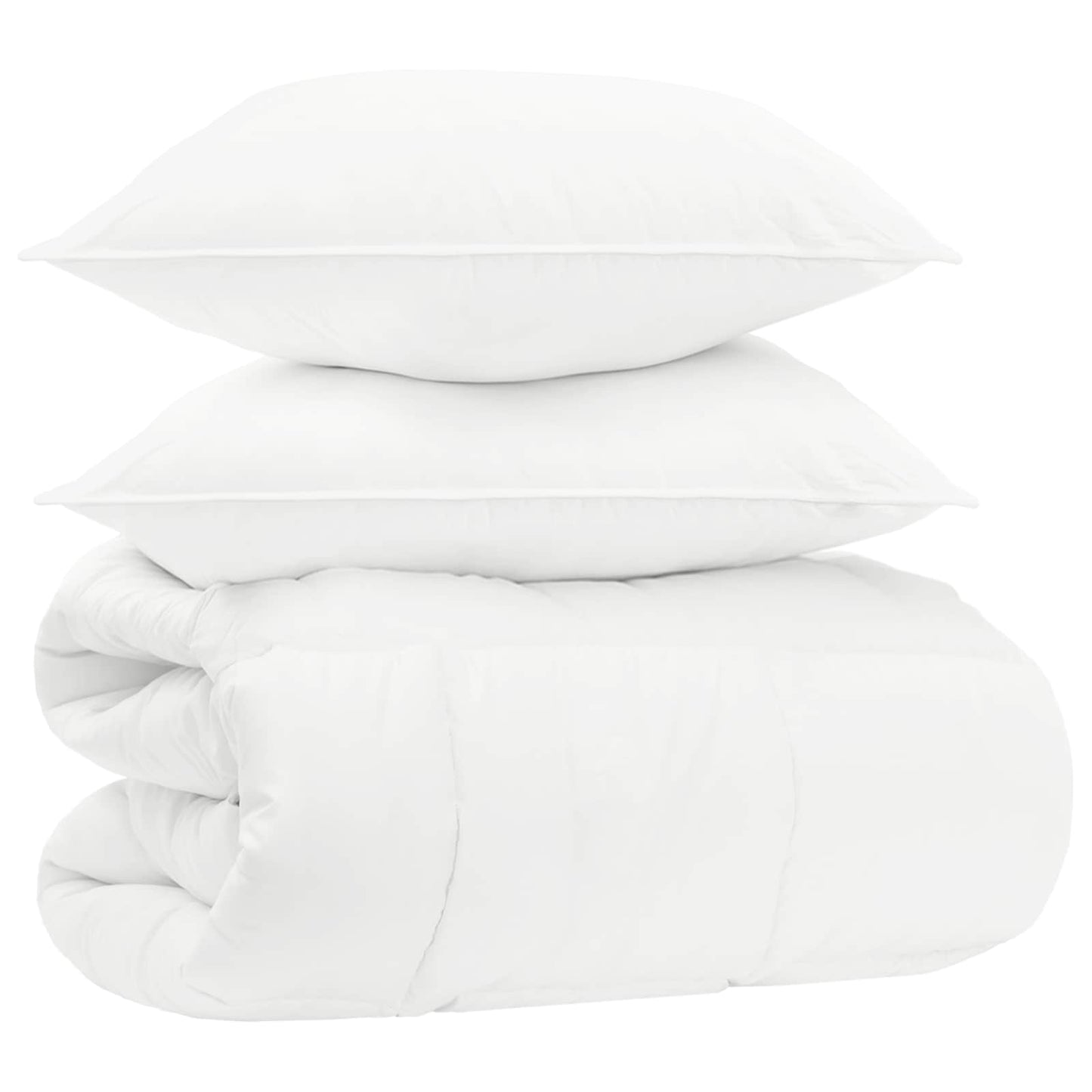 Dekbed set Wit 135 x 220 cm Katoen, Bamboe, Polyester