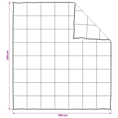 Dekbed en Hoofdkussen Set 3 st 200 x 240 cm Winter 1800 g/pc