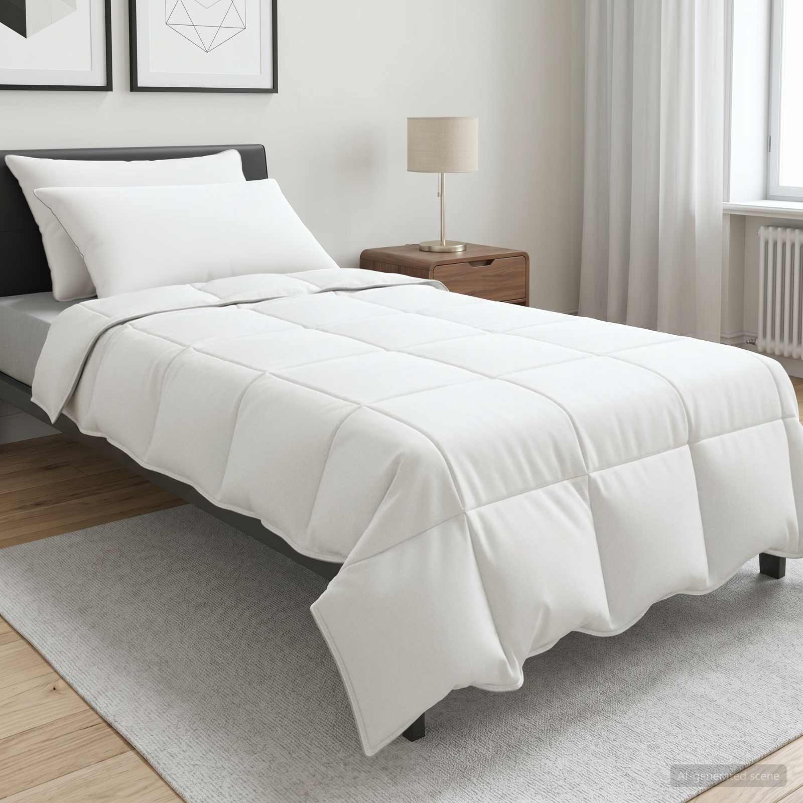 Dekbed en Hoofdkussen Set 3 st 135 x 220 cm Winter 900 g/stuk