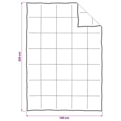 Dekbed en Hoofdkussen Set 3 st 140 x 220 cm Winter 1800 g/pc
