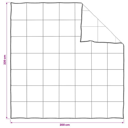 Dekbed en Hoofdkussen Set 3 st 200 x 220 cm Winter 720 g/stuk