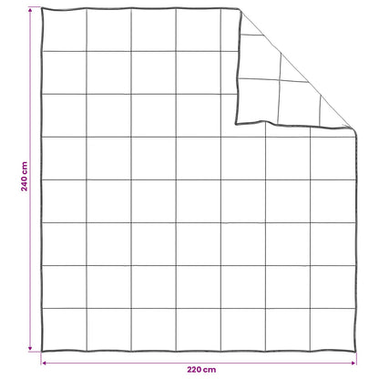 Dekbed en Hoofdkussen Set 3 st 240 x 220 cm Winter 1800 g/pc