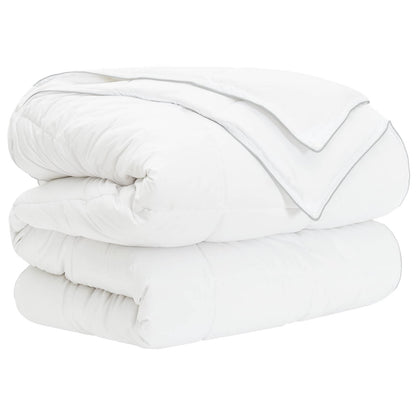 Dekbedset 3 st 135 x 220 cm Alle seizoenen Bamboe Wit