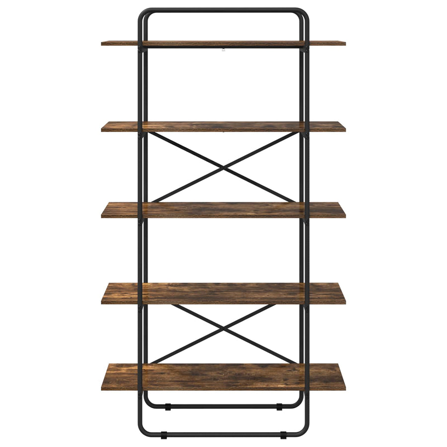 Boekenrek 5-laags 100 x 35 x 175,5 cm PB Gerookt eiken