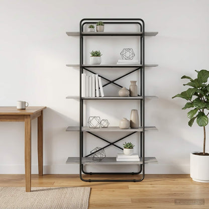 Boekenrek 5-laags 100 x 35 x 175,5 cm PB Grijs Sonoma