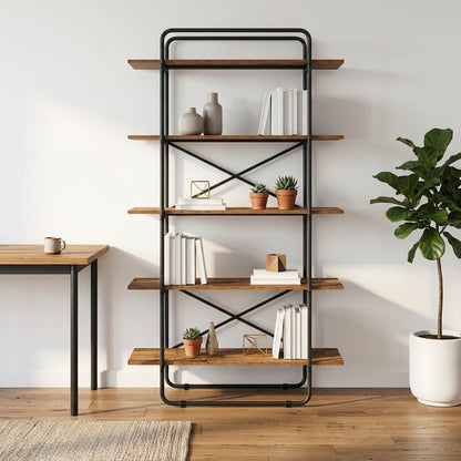 Boekenrek 5-laags 100 x 35 x 175,5 cm PB Eikenhout