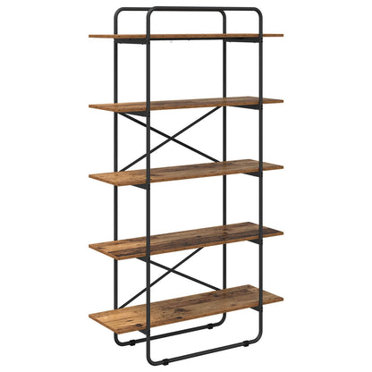 Boekenrek 5-laags 100 x 35 x 175,5 cm PB Eikenhout