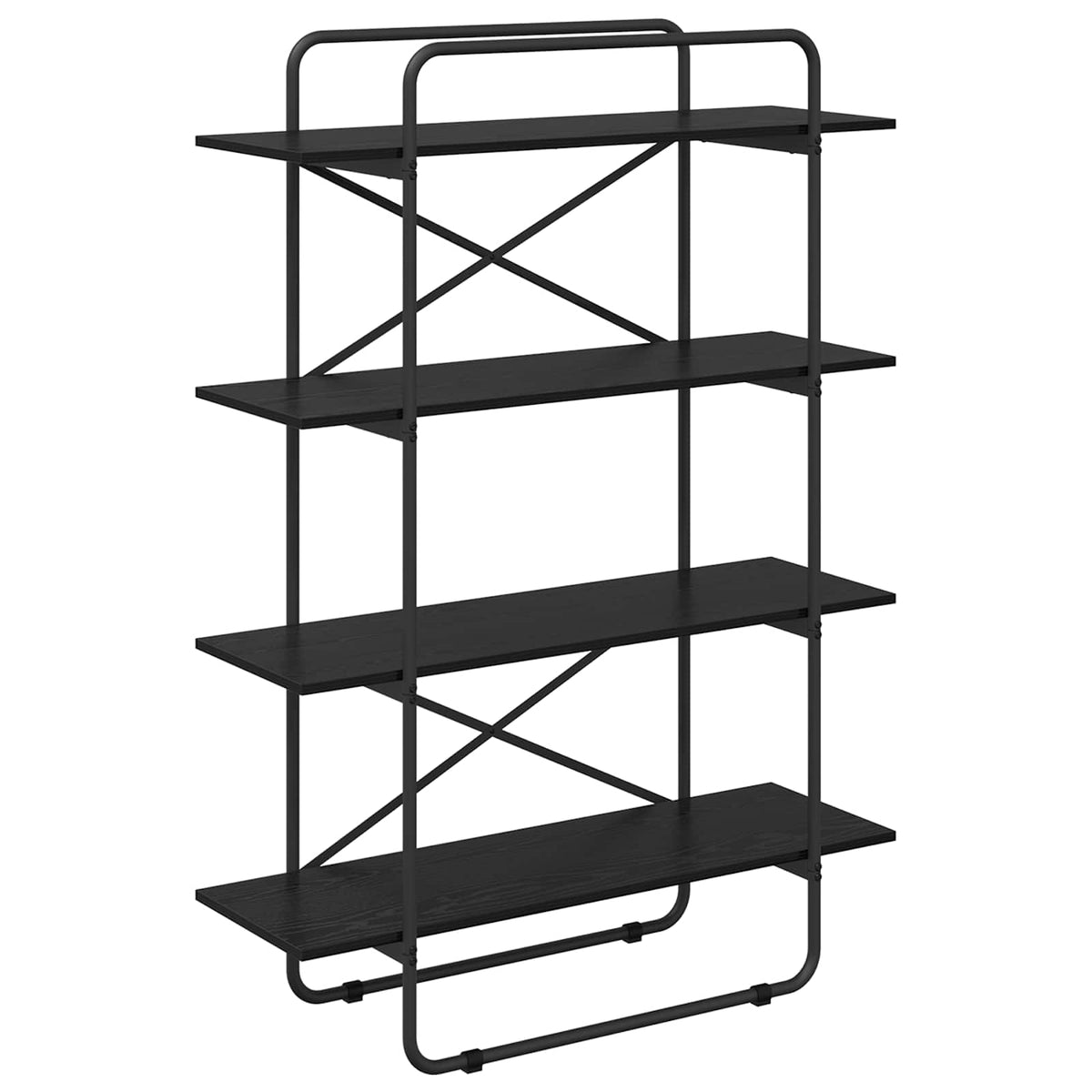 Boekenrek 4-laags 100 x 35 x 140 cm PB Zwart eiken