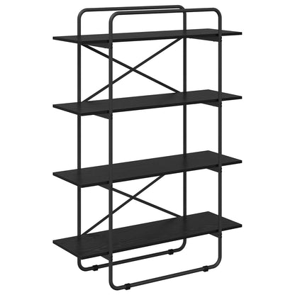 Boekenrek 4-laags 100 x 35 x 140 cm PB Zwart eiken