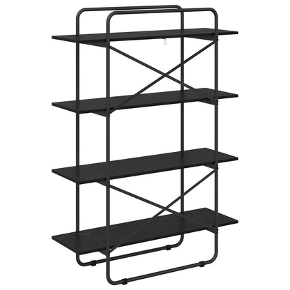 Boekenrek 4-laags 100 x 35 x 140 cm PB Zwart eiken