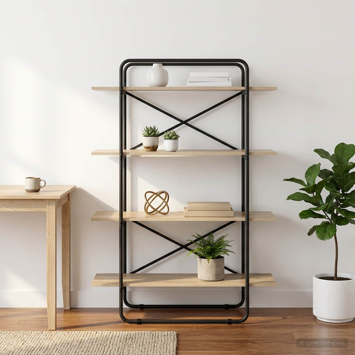 Boekenrek 4-laags 100 x 35 x 140 cm PB Sonoma Eiken
