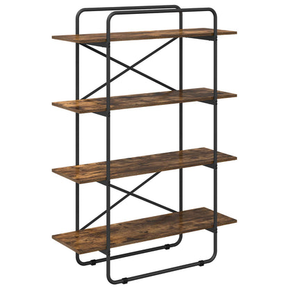 Boekenrek 4-laags 100 x 35 x 140 cm PB Gerookt eiken
