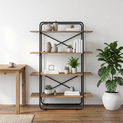 Boekenrek 4-laags 100 x 35 x 140 cm PB Artisanaal eiken