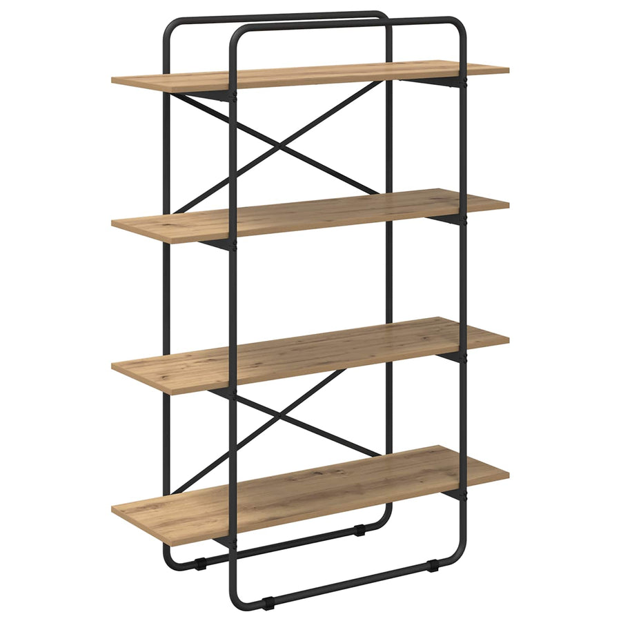 Boekenrek 4-laags 100 x 35 x 140 cm PB Artisanaal eiken