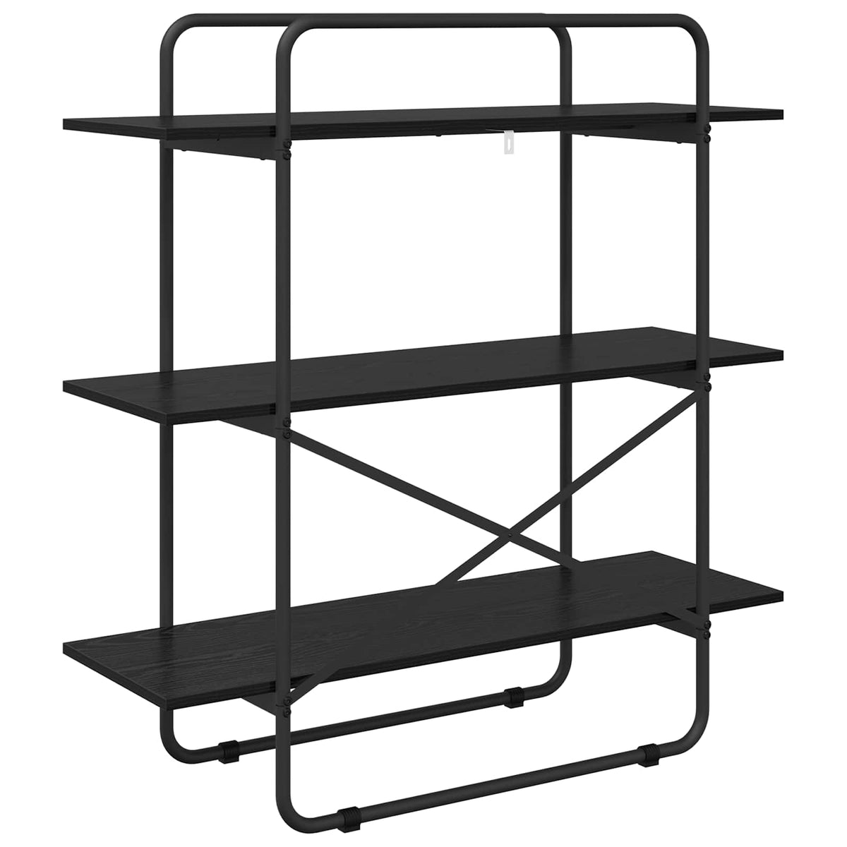 Boekenrek 3-laags 100 x 35 x 105 cm PB Zwart eiken