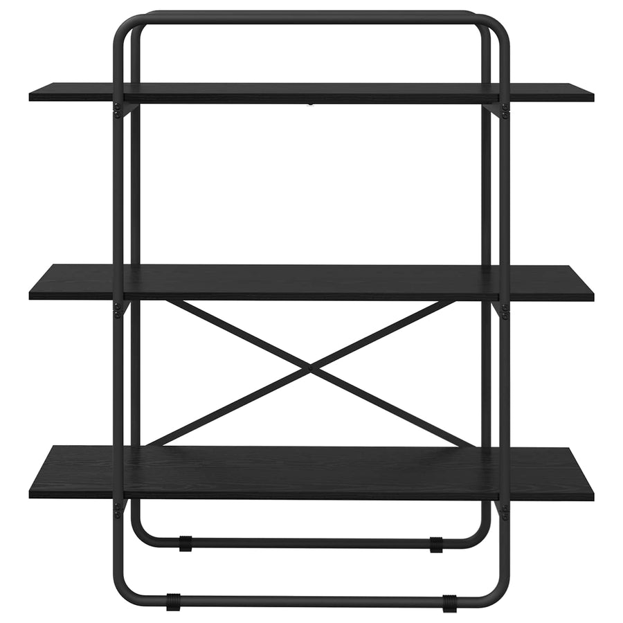 Boekenrek 3-laags 100 x 35 x 105 cm PB Zwart eiken