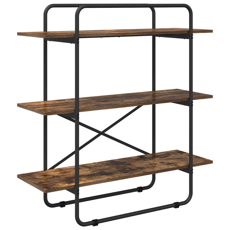 Boekenrek 3-laags 100 x 35 x 105 cm PB Gerookt eiken