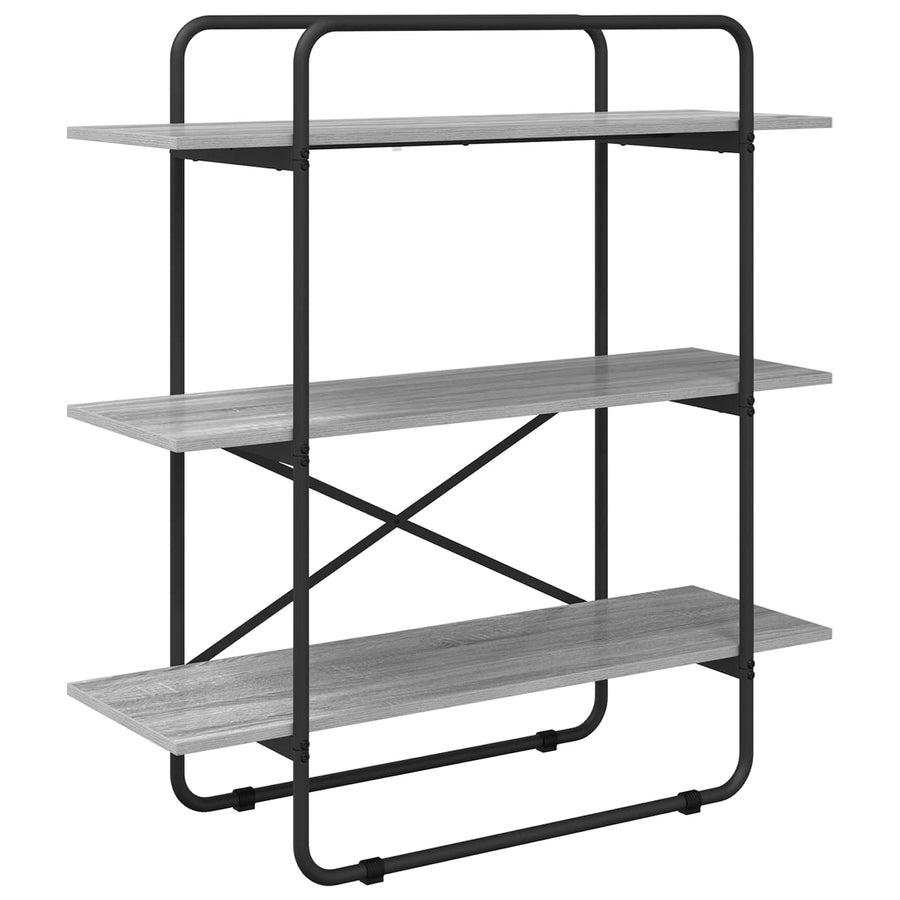 Boekenrek 3-laags 100 x 35 x 105 cm PB Grijs Sonoma