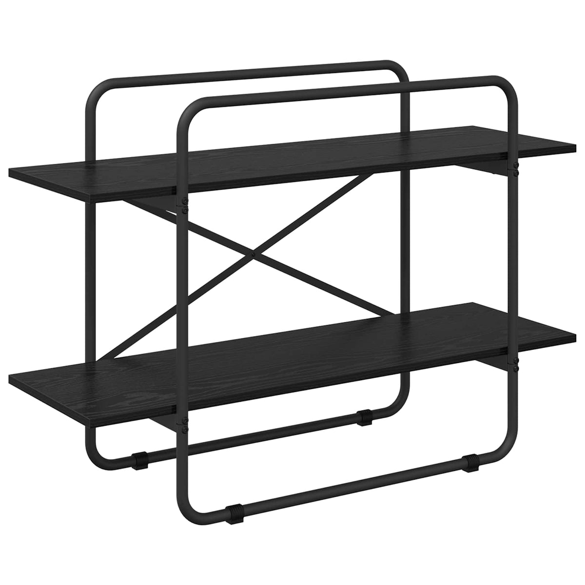 Boekenrek 2-laags 100 x 35 x 70 cm PB Zwart eiken