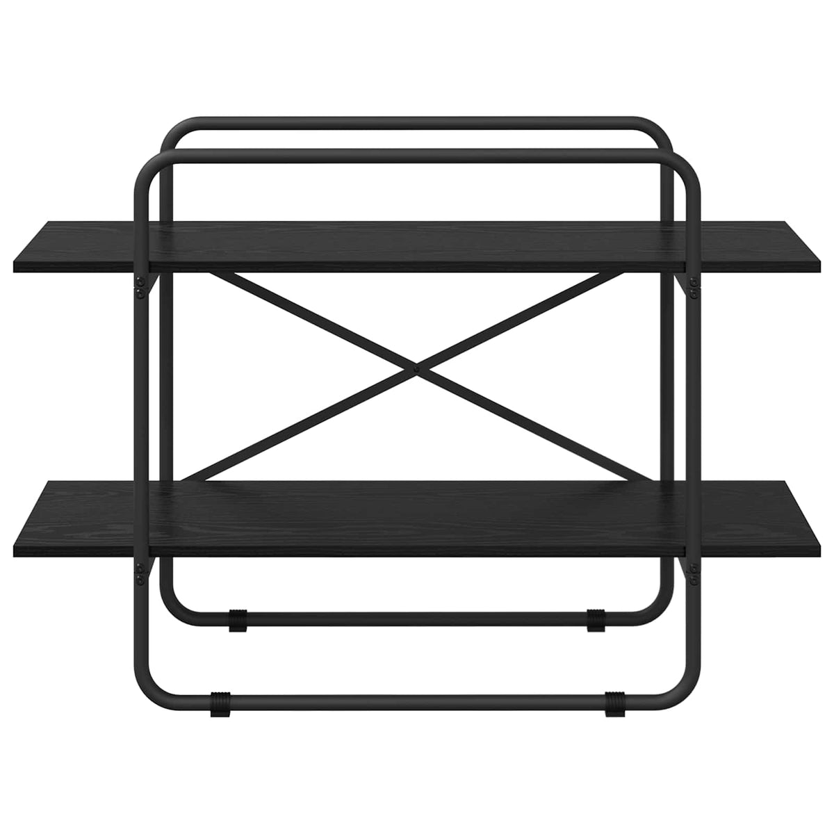 Boekenrek 2-laags 100 x 35 x 70 cm PB Zwart eiken