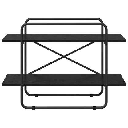Boekenrek 2-laags 100 x 35 x 70 cm PB Zwart eiken