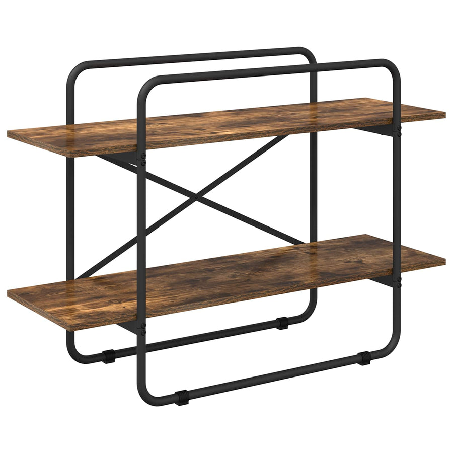 Boekenrek 2-laags 100 x 35 x 70 cm PB Gerookt eiken
