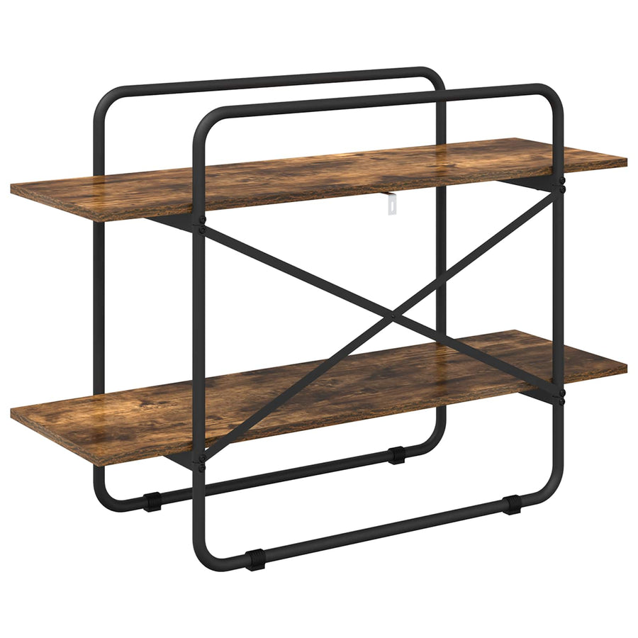 Boekenrek 2-laags 100 x 35 x 70 cm PB Gerookt eiken