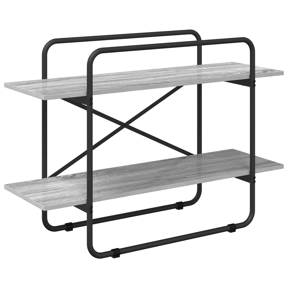 Boekenrek 2-laags 100 x 35 x 70 cm PB Grijs Sonoma