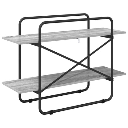 Boekenrek 2-laags 100 x 35 x 70 cm PB Grijs Sonoma