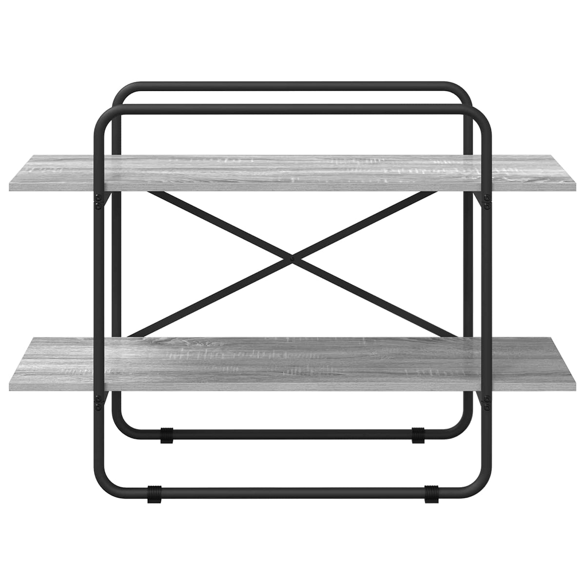 Boekenrek 2-laags 100 x 35 x 70 cm PB Grijs Sonoma
