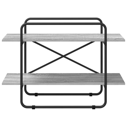Boekenrek 2-laags 100 x 35 x 70 cm PB Grijs Sonoma