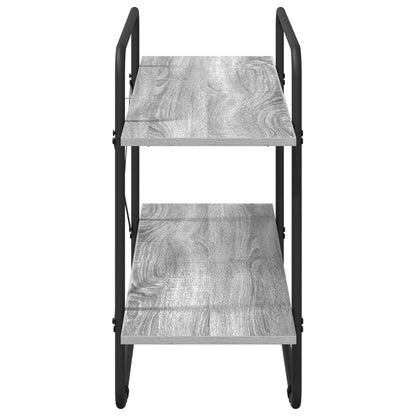 Boekenrek 2-laags 100 x 35 x 70 cm PB Grijs Sonoma