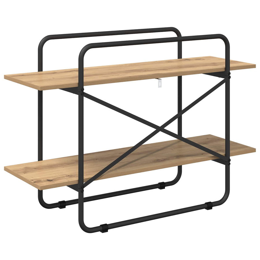 Boekenrek 2-laags 100 x 35 x 70 cm PB Artisanaal eiken