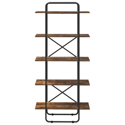 Boekenrek 5-laags 80 x 35 x 175,5 cm PB Gerookt eiken