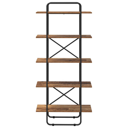 Boekenrek 5-laags 80 x 35 x 175,5 cm PB Eikenhout